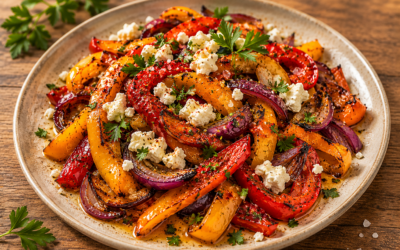 Karamellisierte Paprika mit Zimtrinde-Kokoszucker